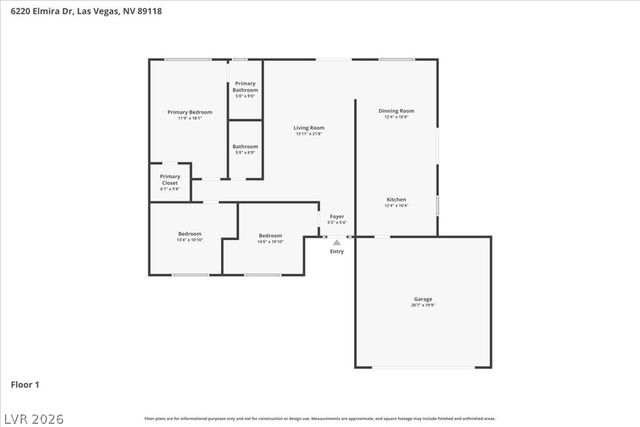6220 Elmira Drive, Las Vegas, NV 89118