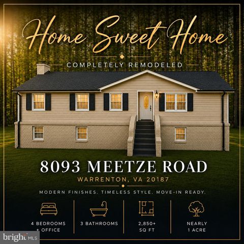 8093 MEETZE RD, Warrenton, VA 20187