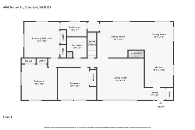 6909 Darnell LANE, Greendale, WI 53129