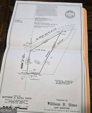 731 Seabreeze Lake Road, Buchanan, GA 30113