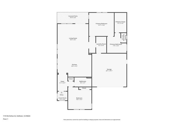 1110 McClellan, Hollister, CA 95023