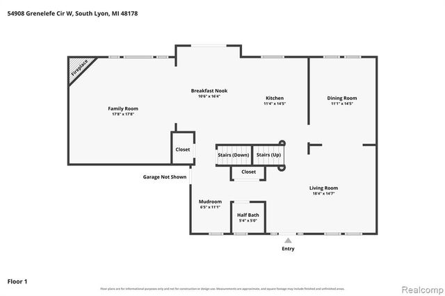 54908 N Grenelefe Circle, South Lyon, MI 48178