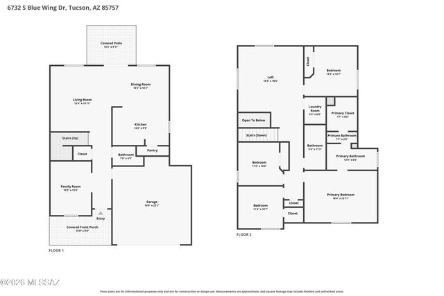 6732 S Blue Wing Drive, Tucson, AZ 85757