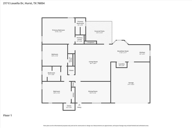 217 E Louella Drive, Hurst, TX 76054