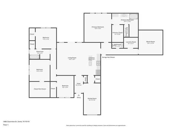 1906 Clearview Drive, Ennis, TX 75119