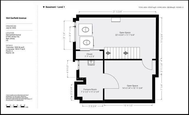 564 GARFIELD AVE, Jc, Greenville, NJ 07305