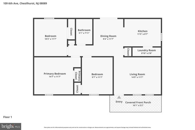 109 6TH AVE AVE, Chesilhurst, NJ 08089