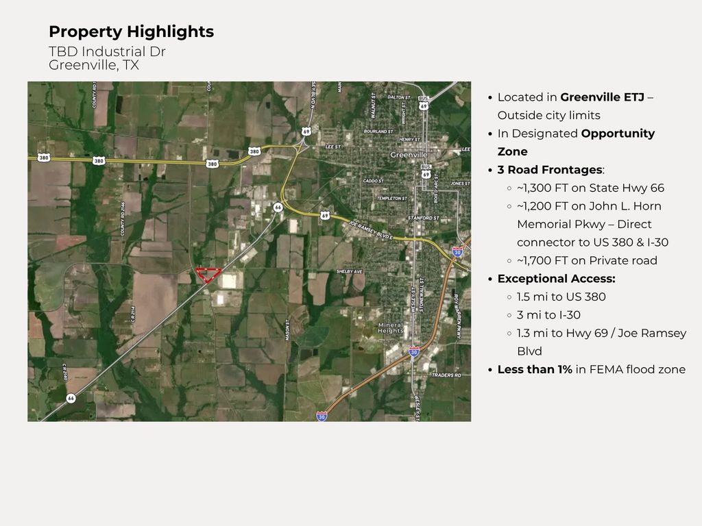 TBD Industrial Drive, Greenville, TX 75401