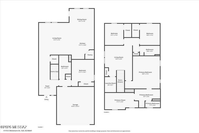 11172 S Weismann Dr, Vail, AZ 85641