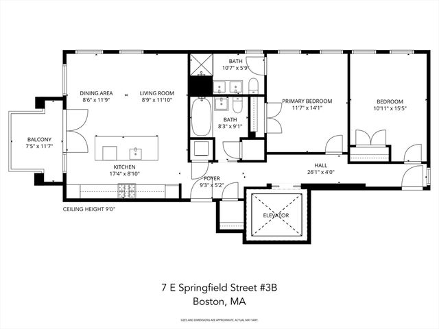 7 East Springfield Street 3B, Boston, MA 02118