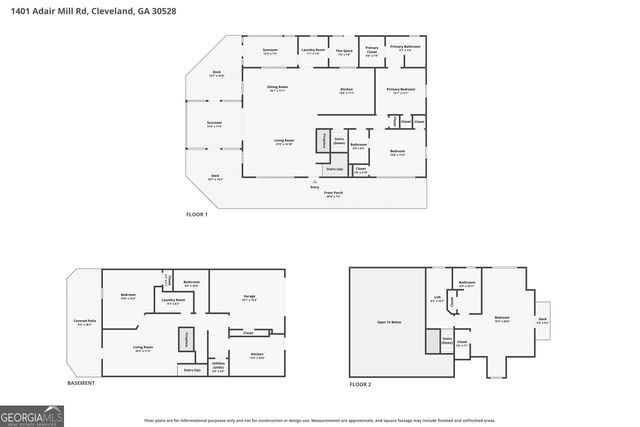 1401 Adair Mill Road, Cleveland, GA 30528