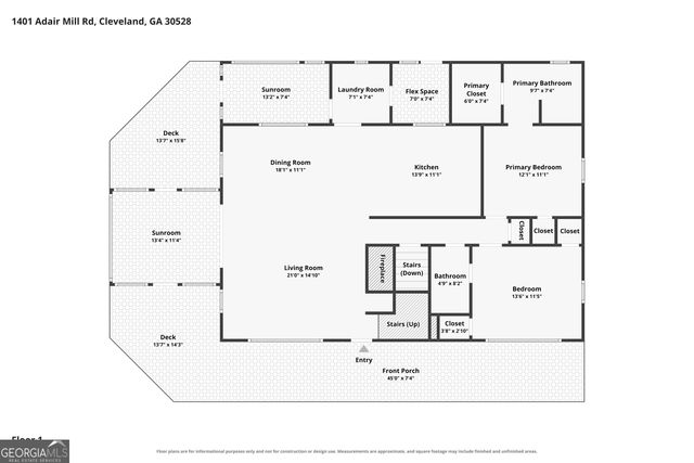 1401 Adair Mill Road, Cleveland, GA 30528