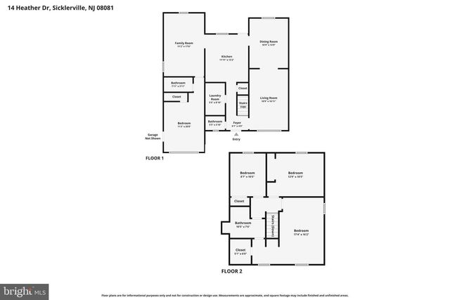 14 HEATHER DR, Sicklerville, NJ 08081