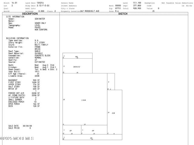 267 Roosevelt Avenue, Oakhurst, NJ 07755