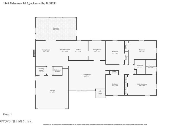 1141 ALDERMAN Road E, Jacksonville, FL 32211