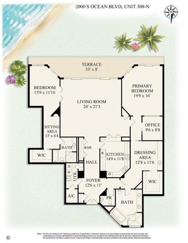 2000 S Ocean Boulevard 308n, Palm Beach, FL 33480