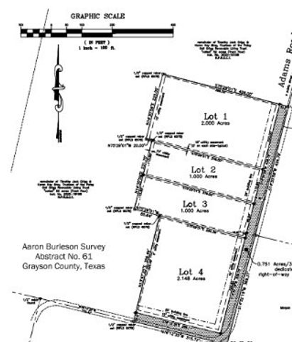 TBD Lot 1-4 Adams Road, Sherman, TX 75090