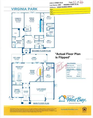 12834 BURNS DRIVE, Odessa, FL 33556