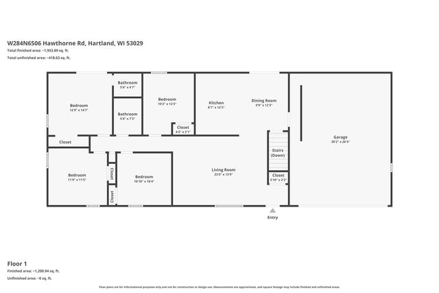 W284N6506 Hawthorne ROAD, Hartland, WI 53029