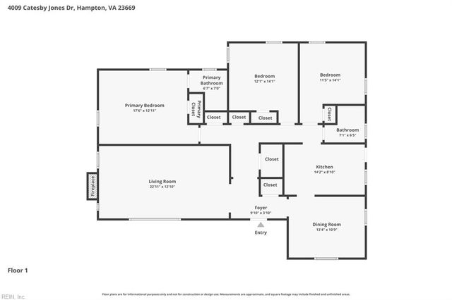 4009 Catesby Jones DR, Hampton, VA 23669