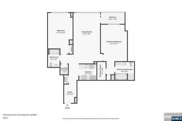 1215 Hudson Park, Edgewater, NJ 07020