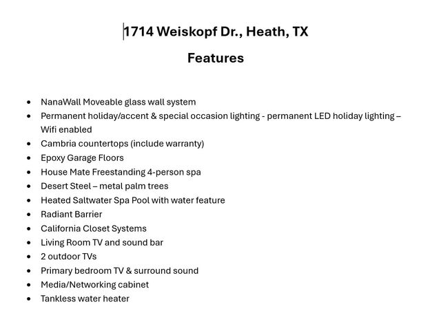 1714 Weiskopf Drive, Heath, TX 75032