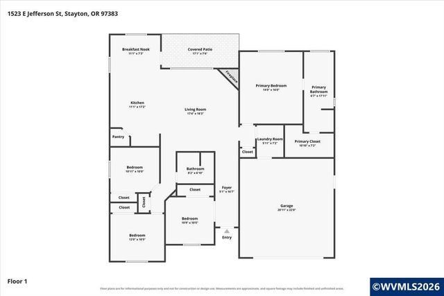 1523 E Jefferson St, Stayton, OR 97383