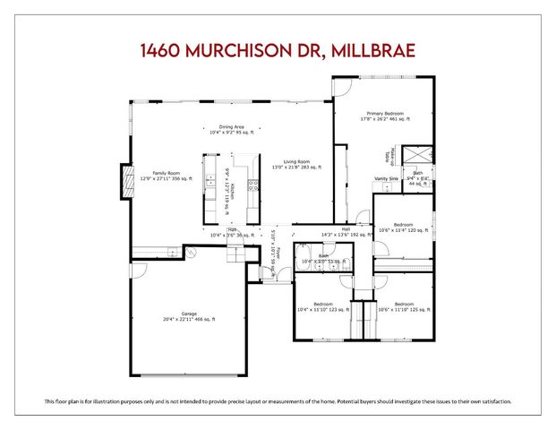 1460 Murchison Drive, Millbrae, CA 94030