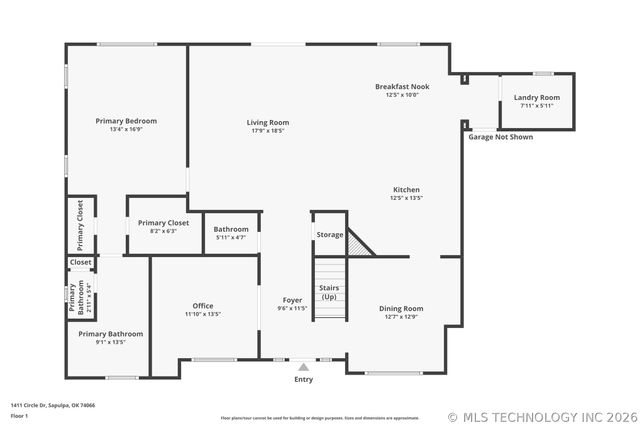 1411 Circle Drive, Sapulpa, OK 74066