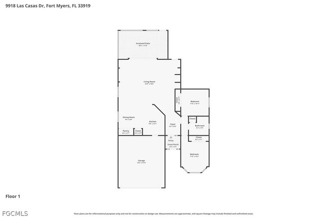 9918 Las Casas DR, Fort Myers, FL 33919