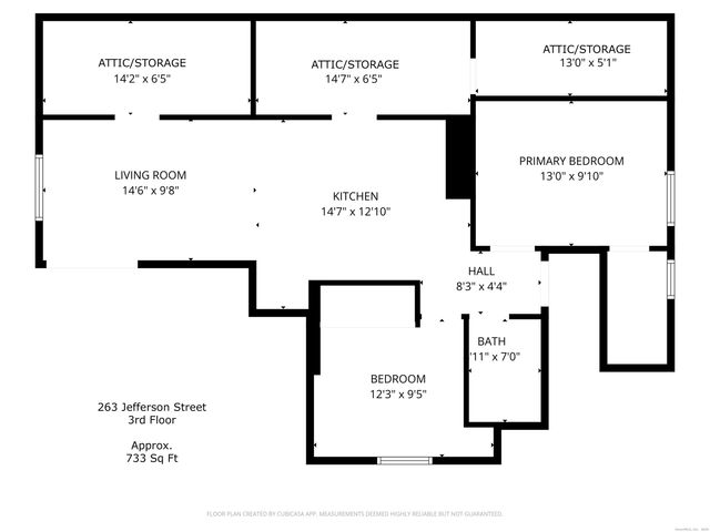 263 Jefferson Street 3rd floor, Bridgeport, CT 06607