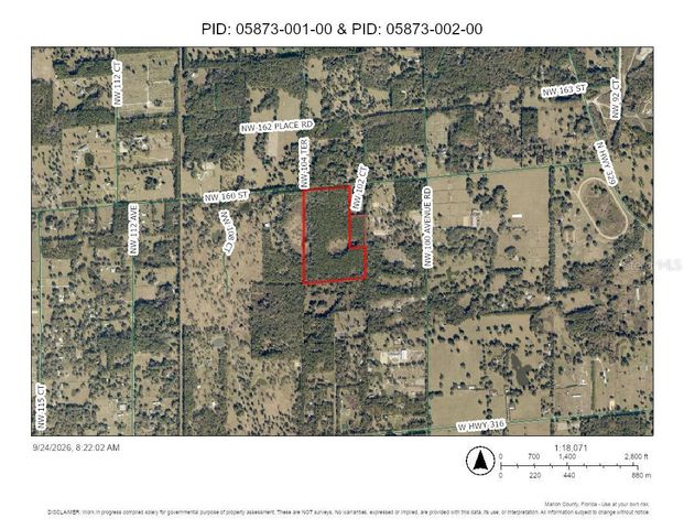 TBD NW 160TH ST, Reddick, FL 32686