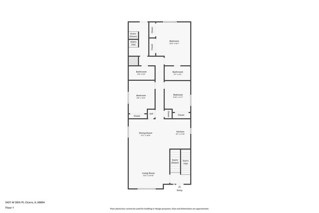5431 W 30th Place, Cicero, IL 60804