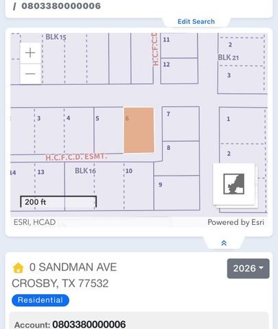 0 Sandman Avenue, Crosby, TX 77532