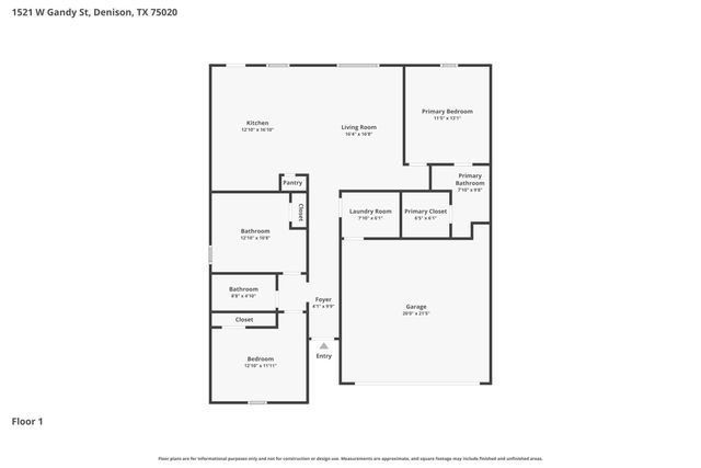 1521 W Gandy Street, Denison, TX 75020
