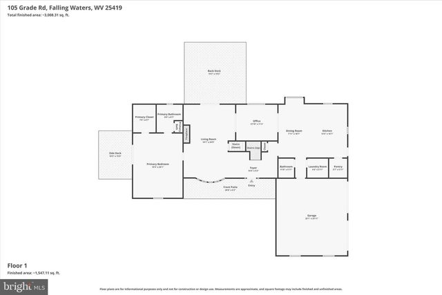 105 GRADE RD, Falling Waters, WV 25419