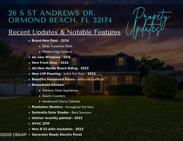 26 S St Andrews Drive, Ormond Beach, FL 32174
