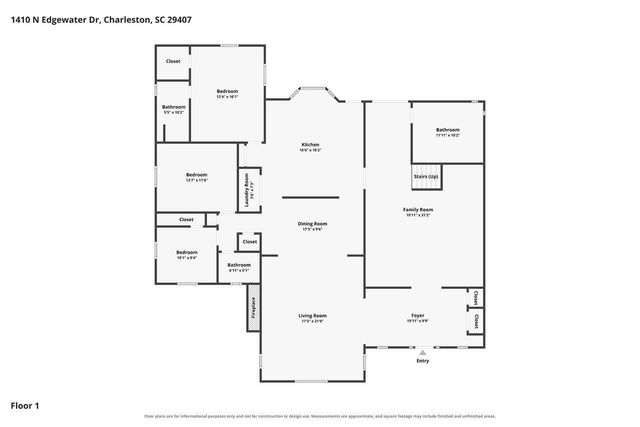 1410 N Edgewater Drive, Charleston, SC 29407