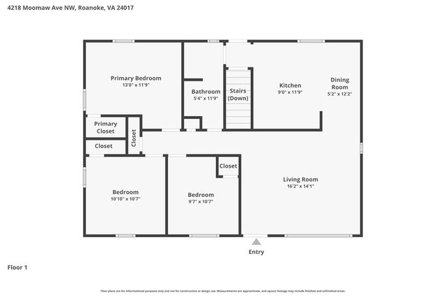 4218 Moomaw AVE, Roanoke, VA 24017