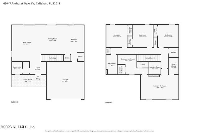 45047 AMHURST OAKS Drive, Callahan, FL 32011