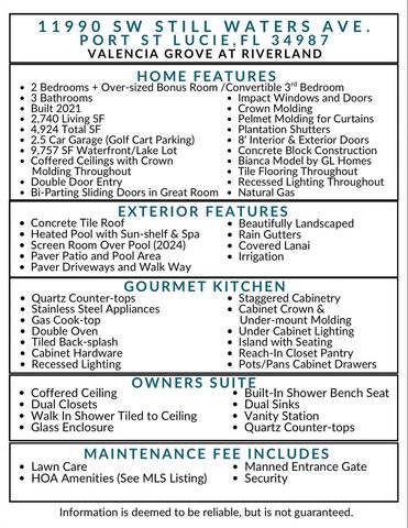11990 SW Still Waters Avenue, Port St. Lucie, FL 34987
