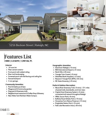 5216 Beckom Street, Raleigh, NC 27616