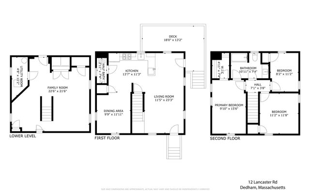 12 Lancaster Rd, Dedham, MA 02026