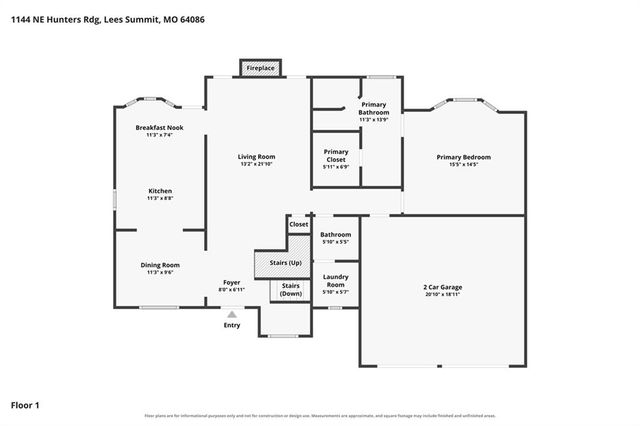 1144 NE Hunters Ridge, Lee's Summit, MO 64086