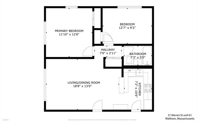 31 Warren Street B1, Waltham, MA 02453