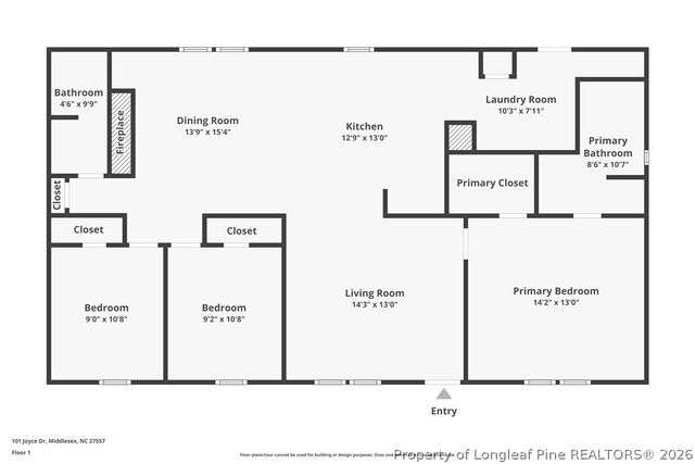 101 Joyce Drive, Middlesex, NC 27557