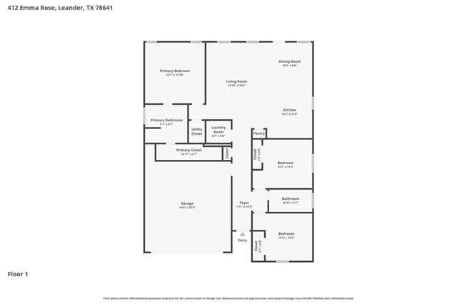 412 Emma Rose TRL, Leander, TX 78641