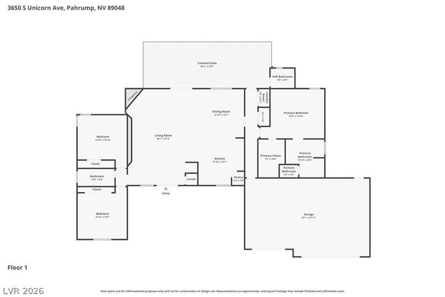 3650 South Unicorn Avenue, Pahrump, NV 89048