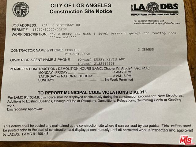 2613 Bronholly Drive, Los Angeles, CA 90068