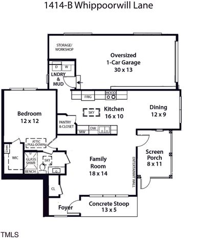 1414 B Whippoorwill Lane, Chapel Hill, NC 27517